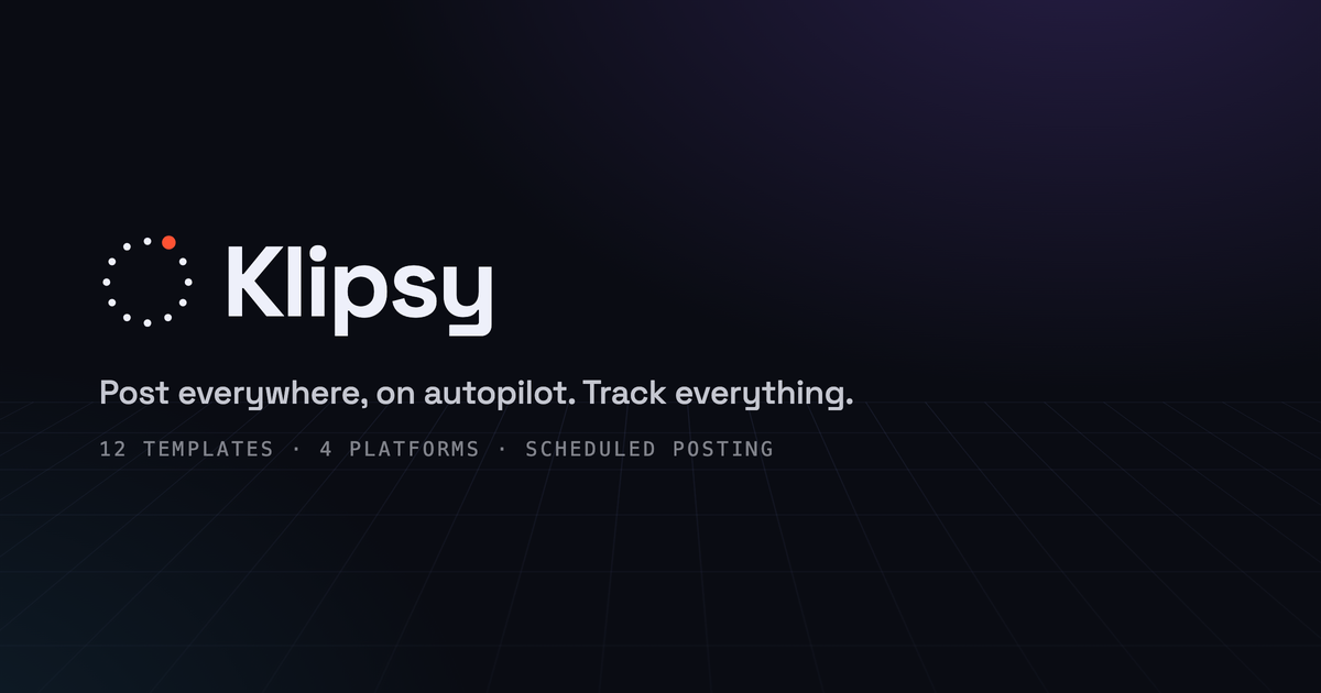 I built an app nobody found, so I built the thing that posts for me logo